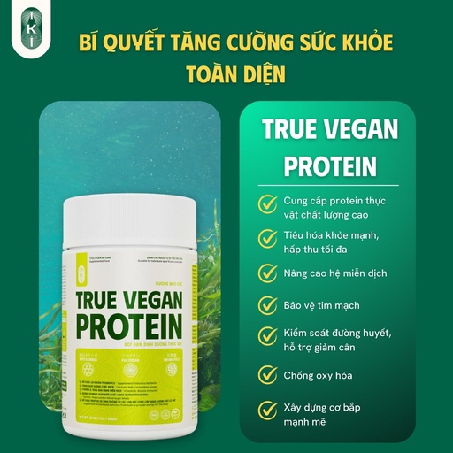 TRUE VEGAN PROTEIN Bột Protein thực vật 500g